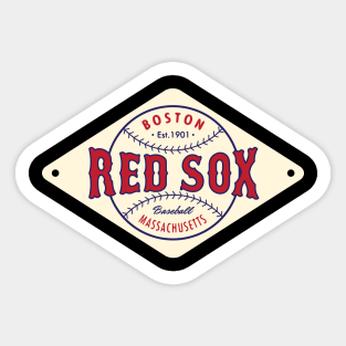 Boston Red Sox Diamond 2 by Buck Tee Originals Sticker